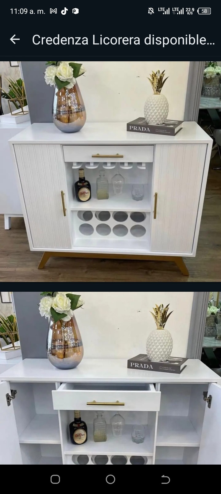 Credenza licorera