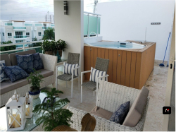 ATENCION JUAN DOLIO:PENTHOUSE de 300 MTS.2 en Metro Country Club, 4 HABS., Finamente Amueblado