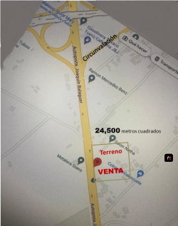 SE VENDEN 24 250 mts 2 de Terreno en La Autopista Santiago